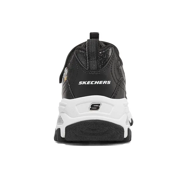 Skechers Slip Resistant Shock Absorbers With Abrasion Resistant Properties Low Top Kids Lifestyle Shoes Black Teenagers-3