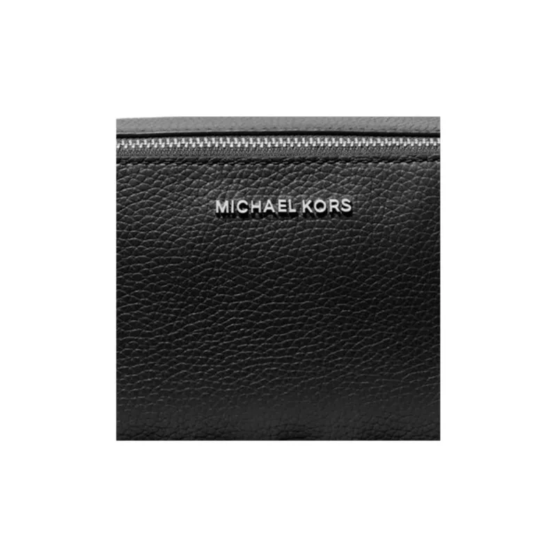 MICHAEL KORS Litchi Grain Leather Camera Bag, Shoulder Bag, Crossbody Bag Small Size Women's Black-3
