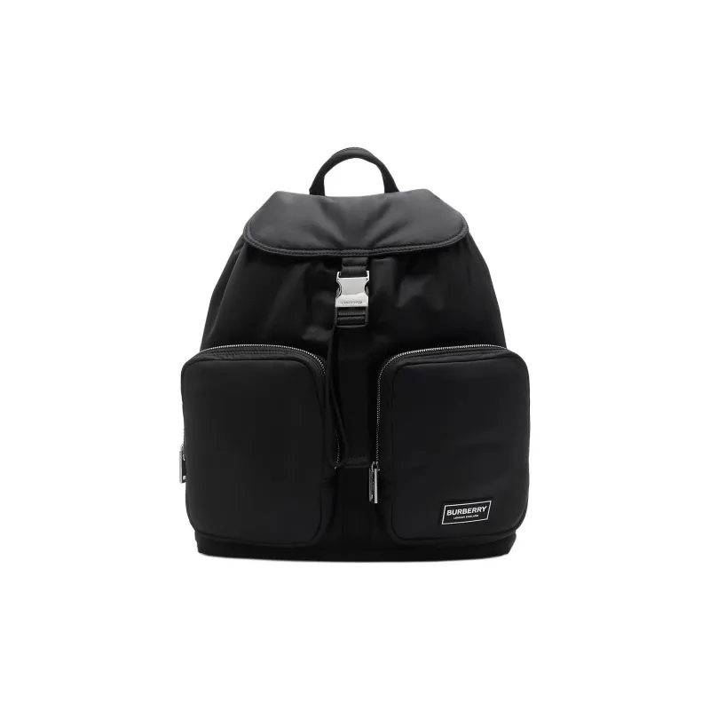 Burberry Nylon Backpack Medium Size Unisex Black-0