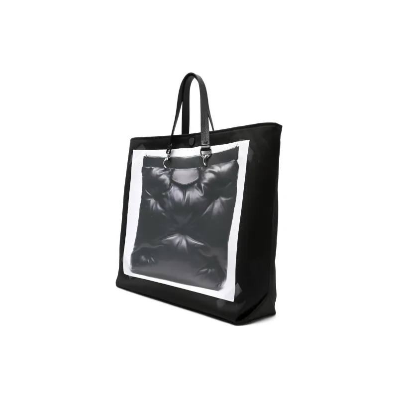 Maison Margiela Logo Patch Panelled Tote Bag-1