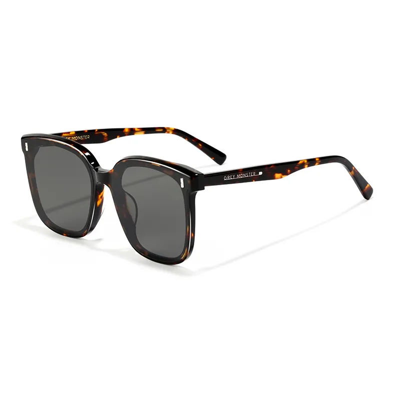 SUPER SUNG Plate And Metal Square Sunglasses Unisex-17