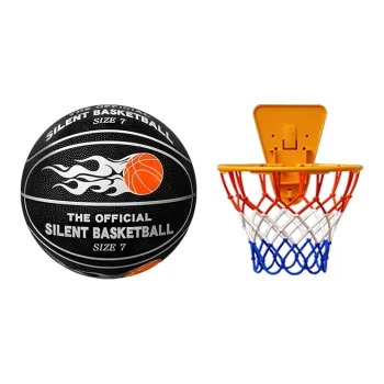 Weston PU Basketball Black Size 7 Ball With Basket Training Unisex