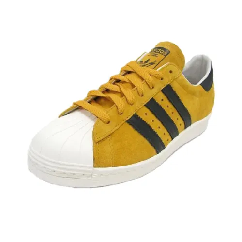 Adidas Originals Superstar 80s Skateboard Shoes Women's Low-Top Gold/Black