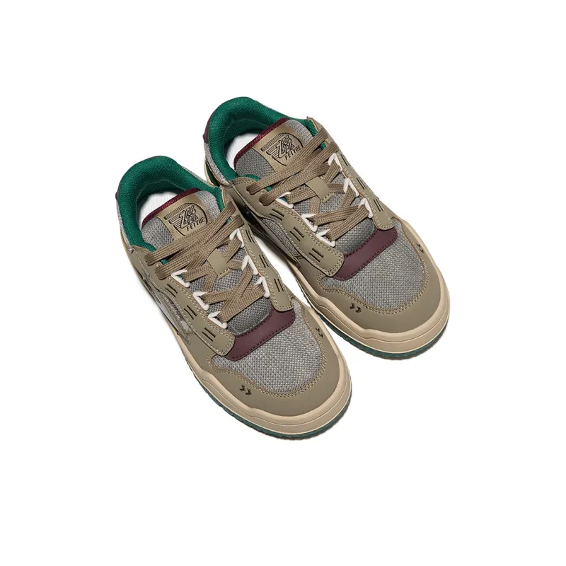 Feiyue Back To School Commute Anti-Slip Wear-Resistant Low-Top Skateboard Shoes Unisex Green-4