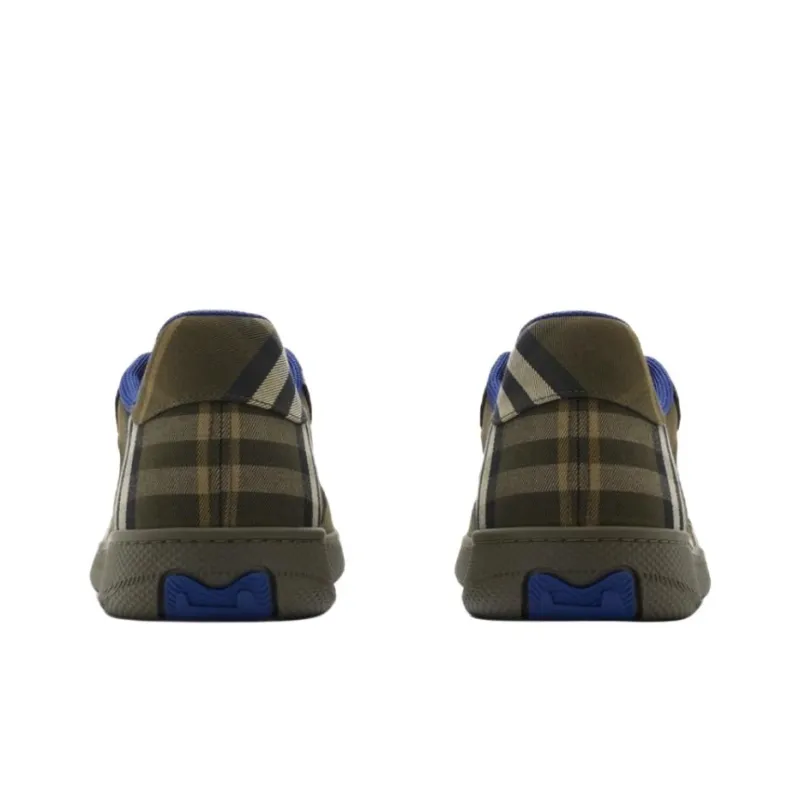 Burberry Low Top Skateboard Shoes Men's Green-4