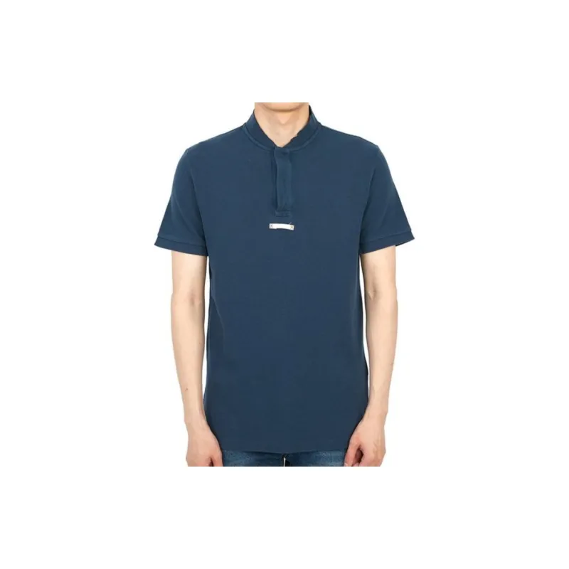 Maison Margiela Polo Shirts Men Blue-2