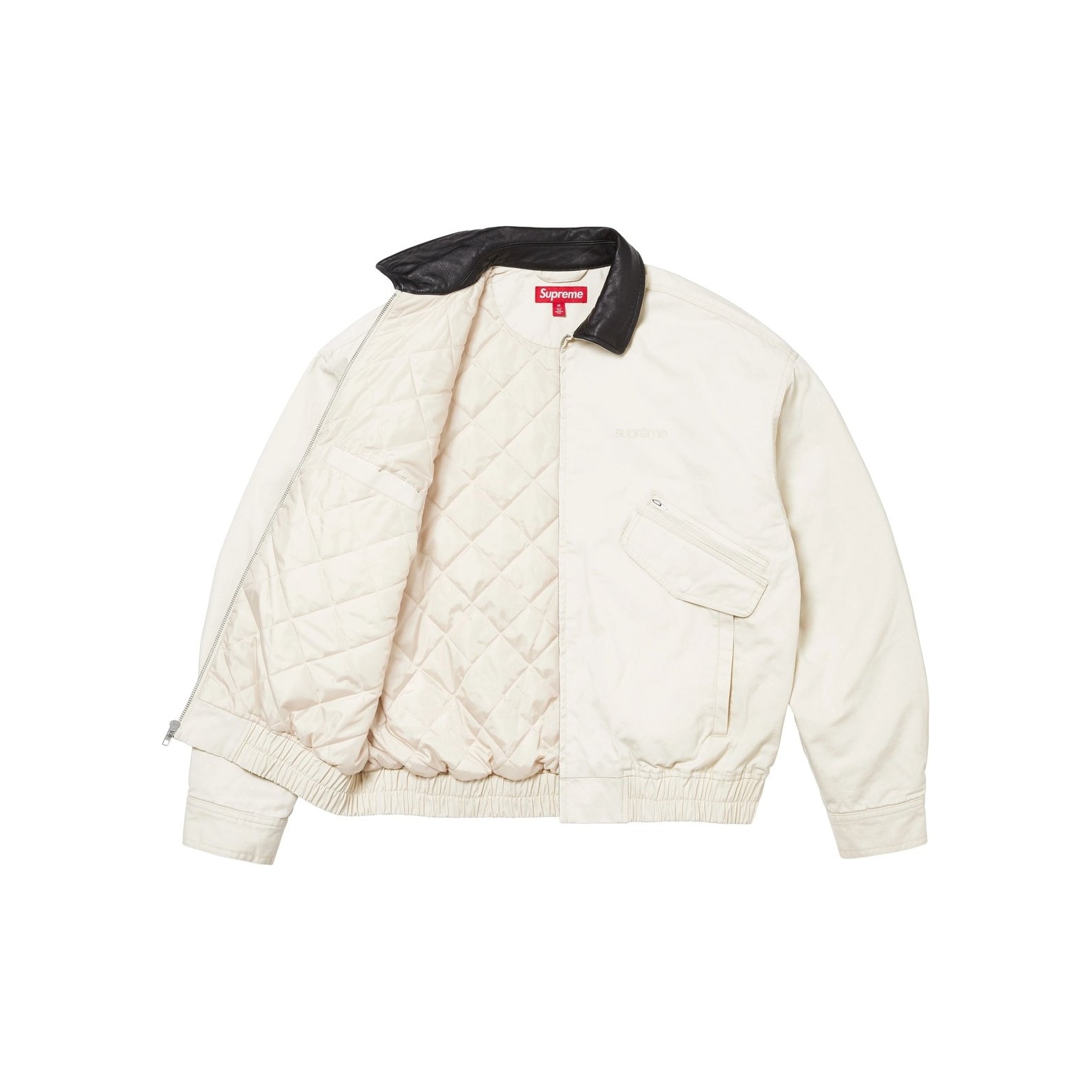 Supreme Leather Collar Utility Jacket FW24 - Cheap Rcj