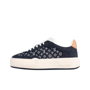 LOUIS VUITTON Groovy Low Top Skateboard Shoes Women's Dark Blue