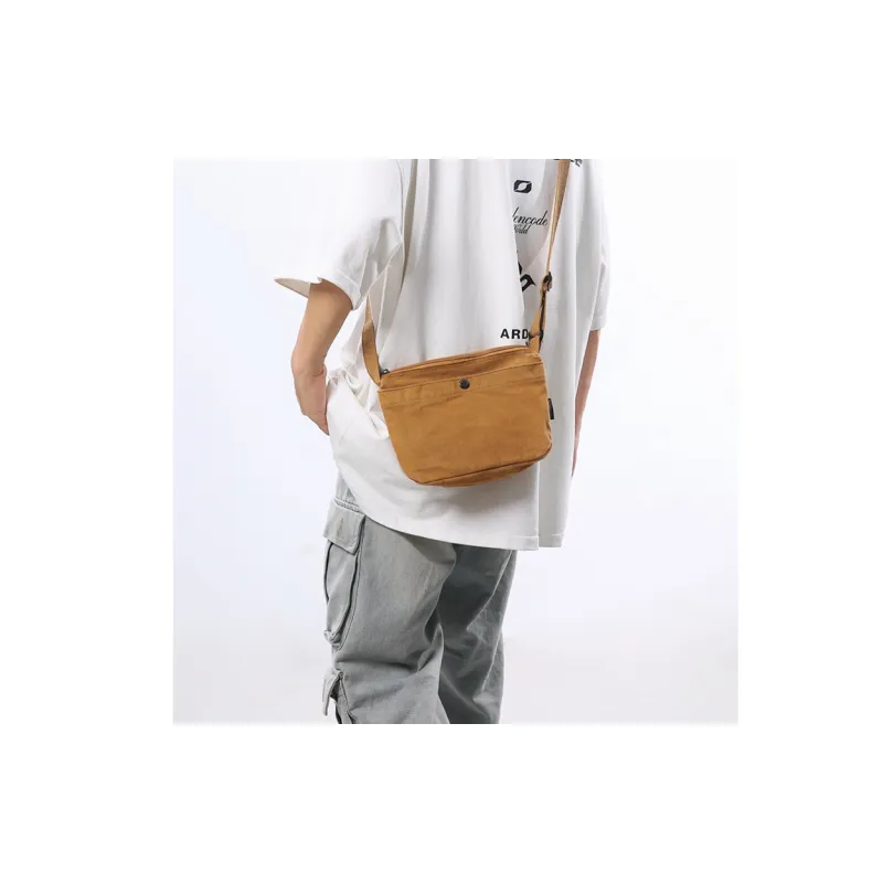 Travel Canvas Canvas Bag Shoulder Bag Crossbody Bag Regular Unisex Black/Gray/White/Green/Brown-1