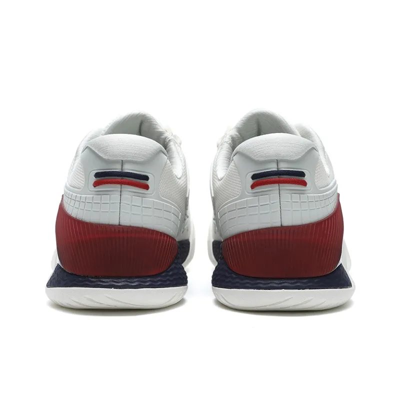 FILA Slip Resistant Low Top Tennis Shoes Men's White Gray-3