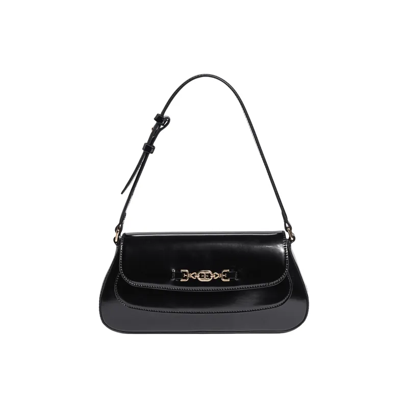 SAM EDELMAN Leather Handbag Shoulder Bag Medium Size Women's Black-0
