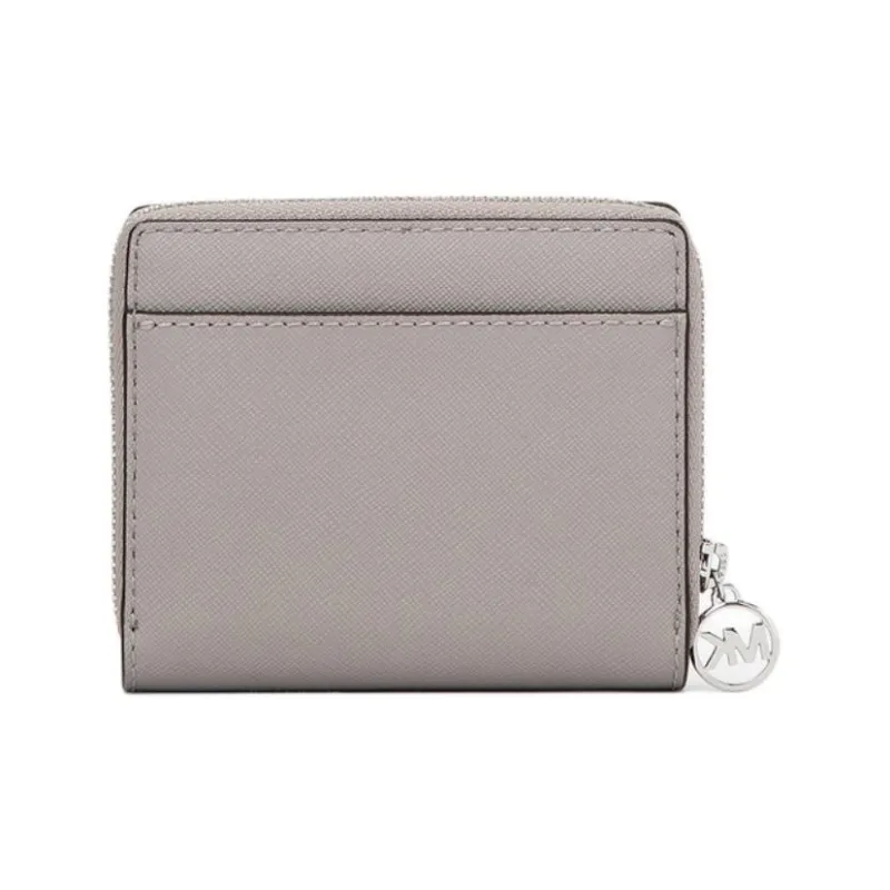 MICHAEL KORS Jet Set Travel Coated Canvas Wallet Medium Size Women's Pearl Gray-2