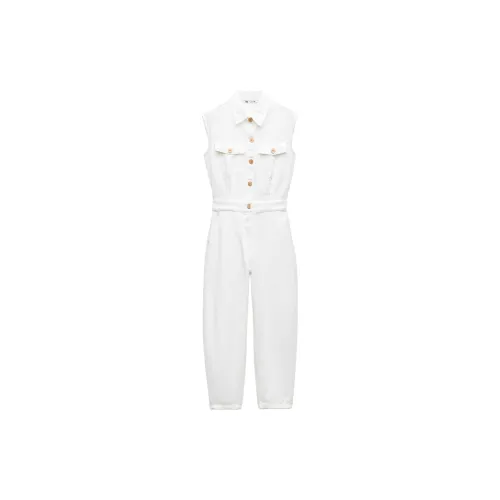 ZARA Jumpsuits Women's White