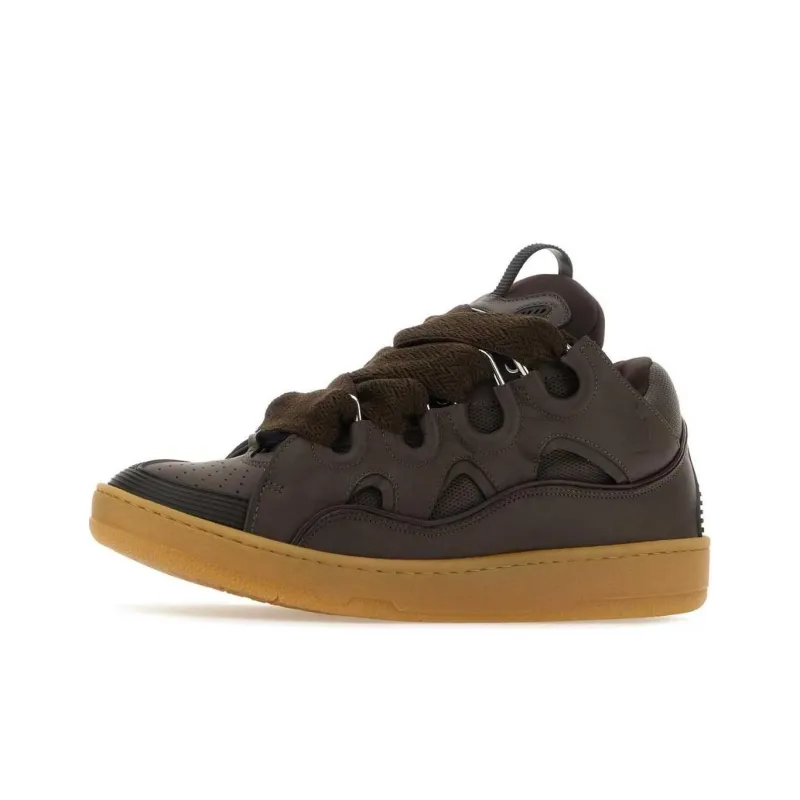 Lanvin Curb Leather Sneakers-2