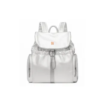 OZKO Luminous Glaze Fabric Backpack Tennis Bag Badminton Bag Backpack Women's Moonlight Silver / Lemon