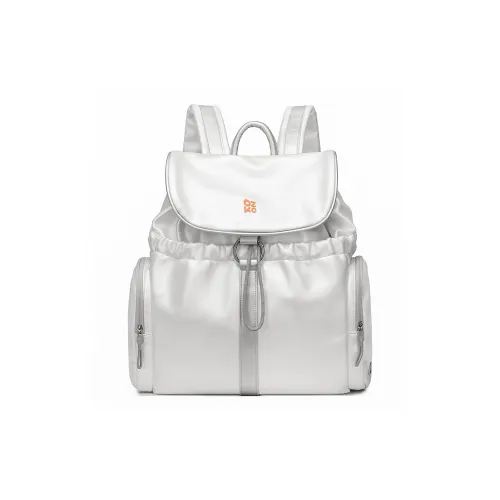 OZKO Luminous Glaze Fabric Backpack Tennis Bag Badminton Bag Backpack Women's Moonlight Silver / Lemon