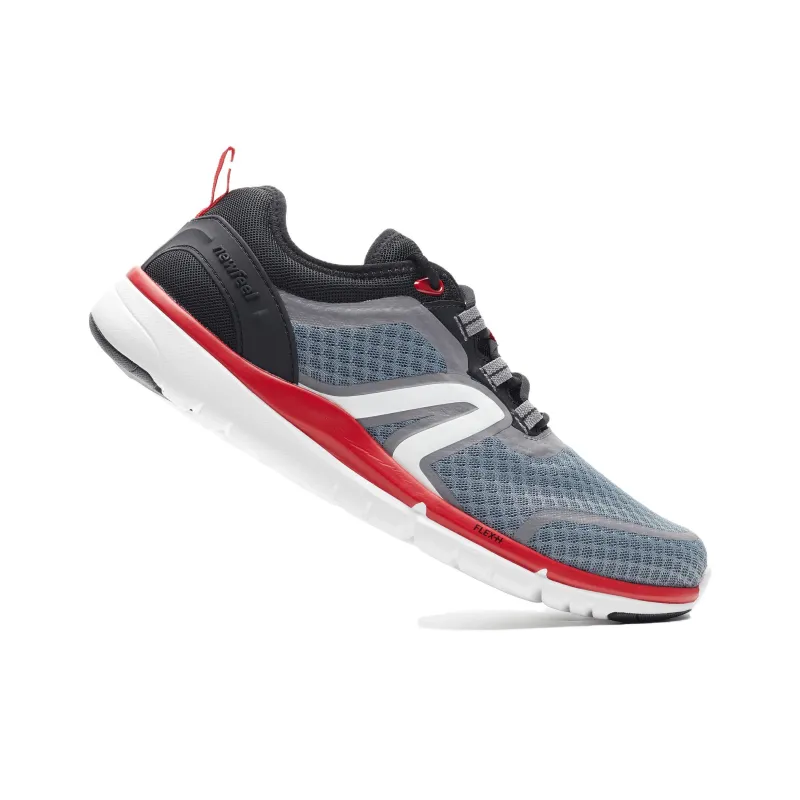 DECATHLON Soft 540 Anti Slip And Wear Resistant Breathable Low Top Running Shoes Men's Gray Black-2