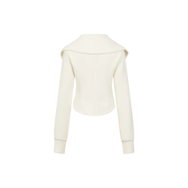 Three Quarters Cropped Coat Women's-5