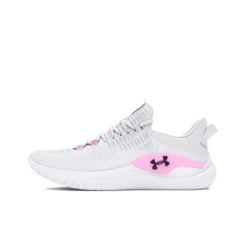 Under Armour Dynamic Anti Slip Wear Resistant Low Top Training Shoes Women's White Pink
