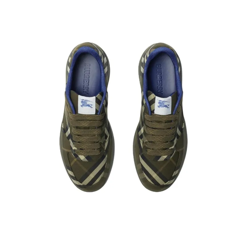 Burberry Low Top Skateboard Shoes Men's Green-3