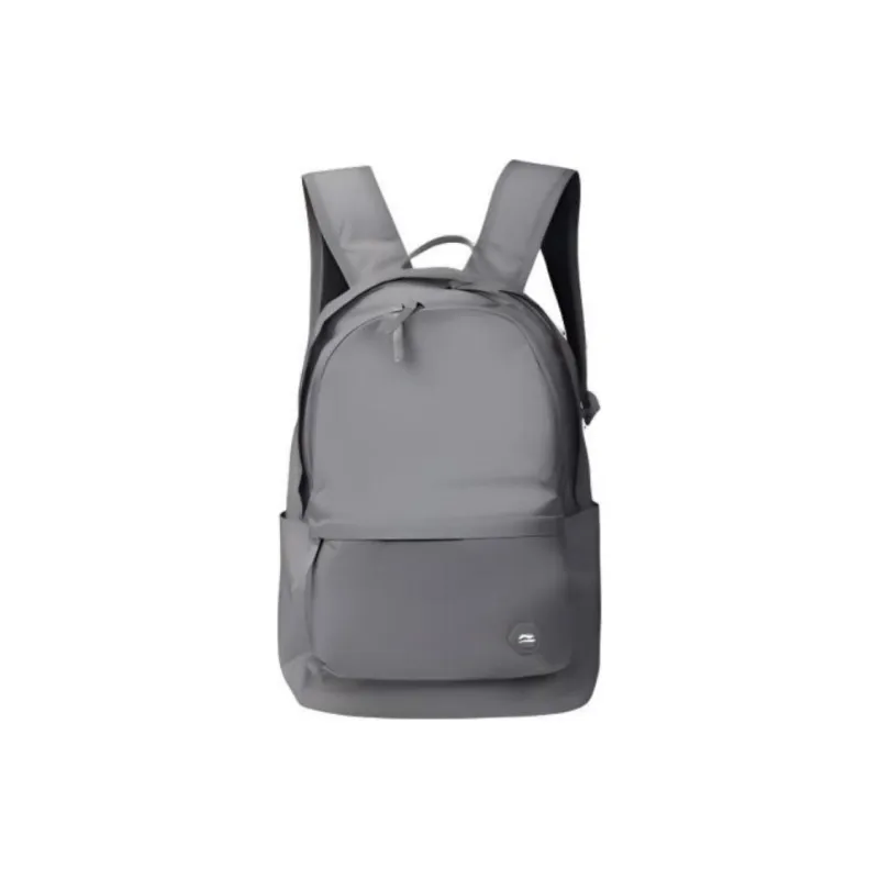 LiNing Polyamide Portable Backpack Regular Unisex Gray/Black-12