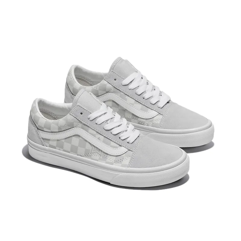 Old Skool Vans 'Checkerboard Stars Grey'-1
