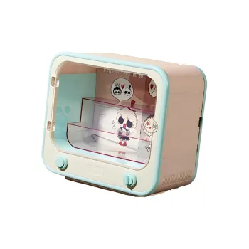 POP MART THE MONSTERS Catch Me If You Like Me Glow-in-The-Dark TV Display Case Model Accessories