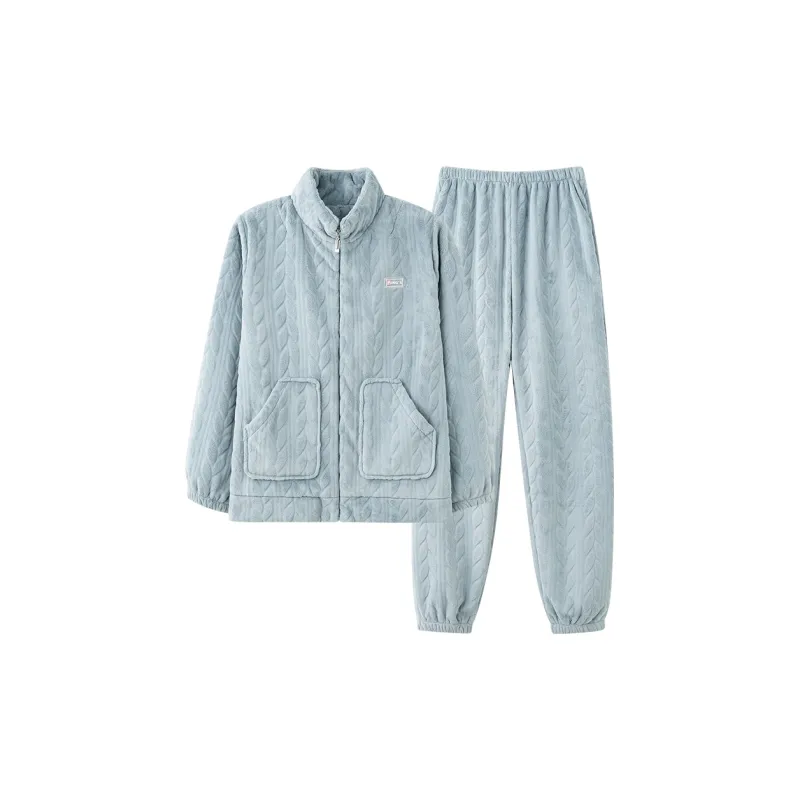 Mulong Family Pajama Set Women's Light Blue-0