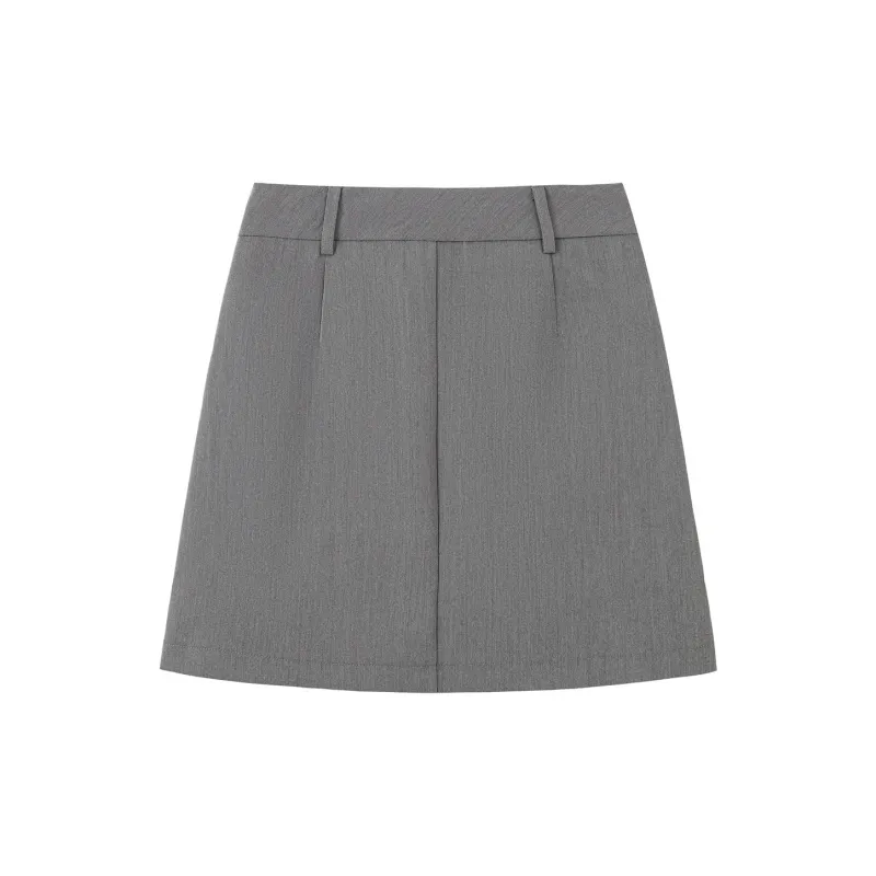 0571 Family Casual Short Skirts Women's Gray-1