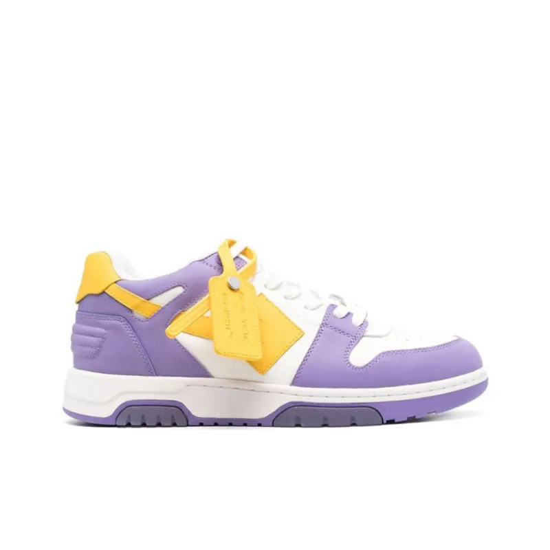 OFF-WHITE Out Of Office Sneaker White Purple Yellow-1