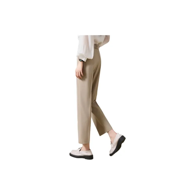 She Enjoys Casual Pants Women's Light Khaki-1