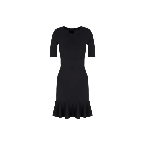 ARMANI EXCHANGE Short-Sleeved Dresses Women's Black