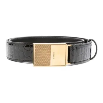 KHAITE Croc embossed Belt