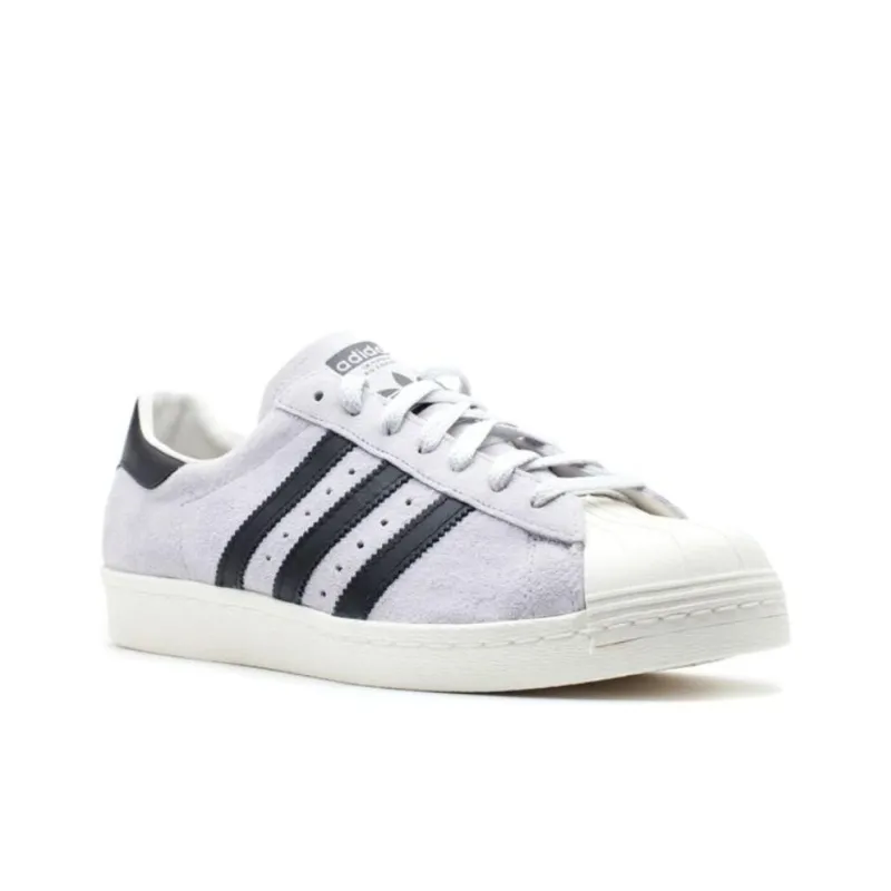 Adidas Originals Superstar 80s Anti Slip Wear Resistant Low Top Skateboard Shoes Men's Purple-2