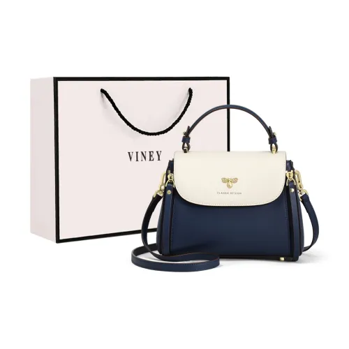 VINEY Shoulder Bags Classic Blue With White