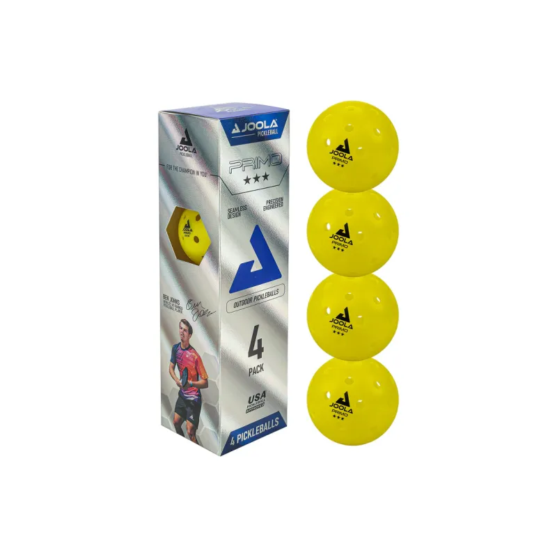 JOOLA Niche Racquet Sports Outdoor 4 Ball Yellow PEAK Pickleball-1