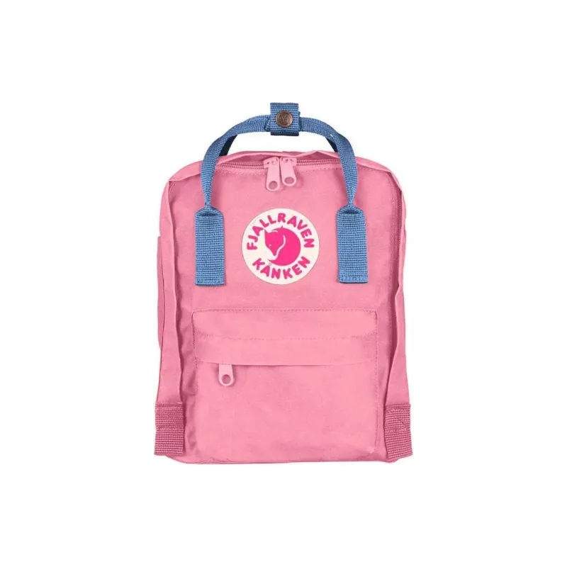 Fjallraven Kanken Polypropylene Pp Backpack Mini Kids' Pink & Air Blue-0