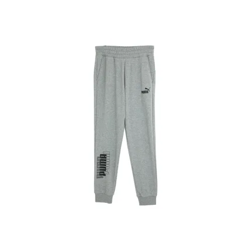 PUMA POWER Knitted Sweatpants Men Gray