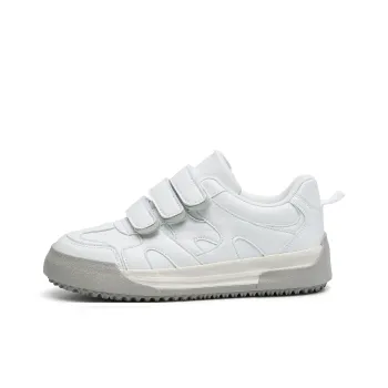 TUOPIN Anti Slip Wear Resistant Low Top Skateboard Shoes Women's White