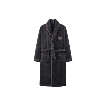 Mulong Family Pajama Robe Men's Dark Gray