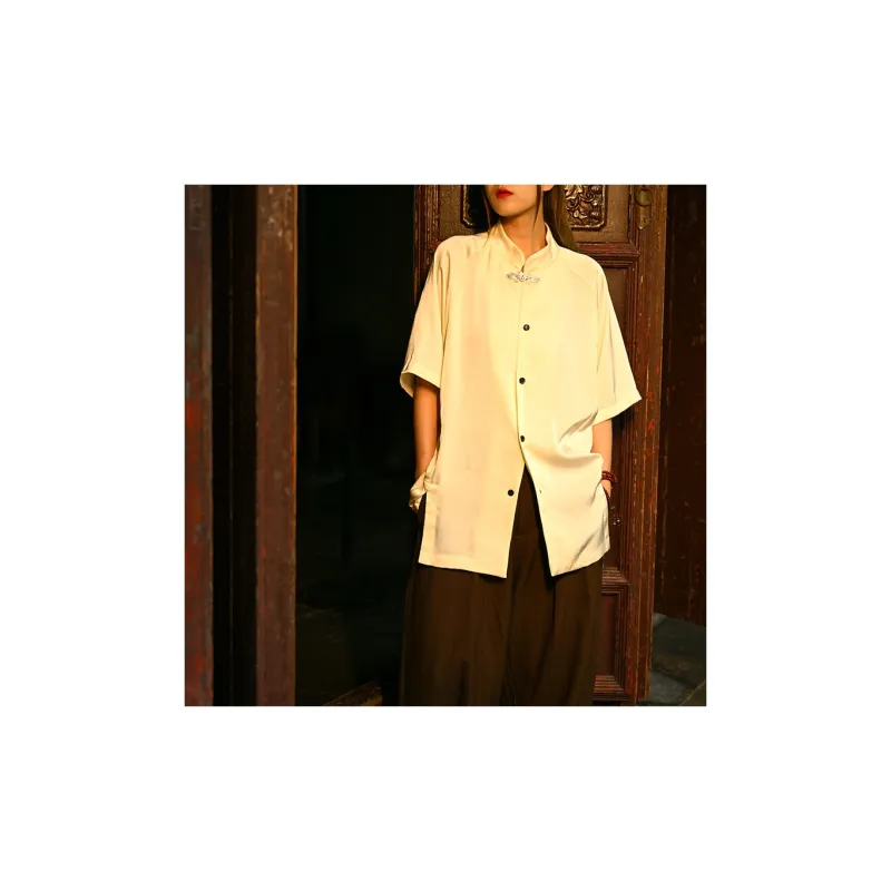 SANSHENGLIUBU Short-Sleeved Shirt Unisex-4