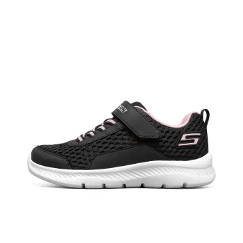 Skechers Comfy Flex 2.0 Slip Resistant Cushioning Abrasion Resistant Low Top Casual Shoes Black/Pink Teenagers