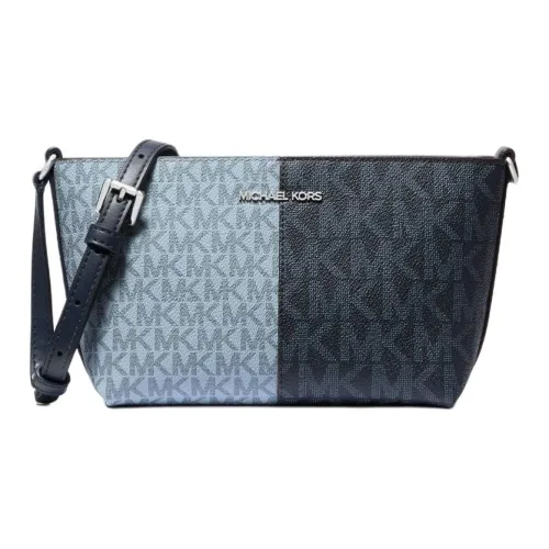 MICHAEL KORS Coated Canvas Crossbody Bag, Shoulder Bag Trumpets Women's Marine Blue