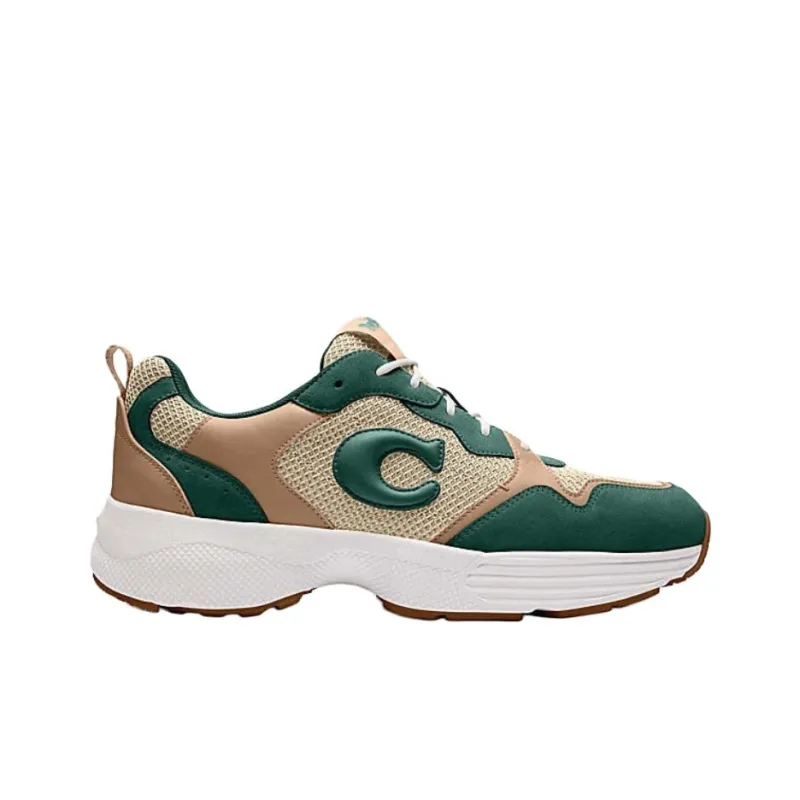 COACH Low Top Casual Shoes Men's Green-1