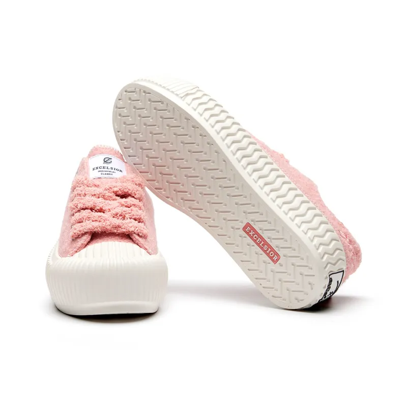 Excelsior Canvas Shoes Unisex Low Top Light Gray/Black/Dark Brown/Ecru/Pink-24