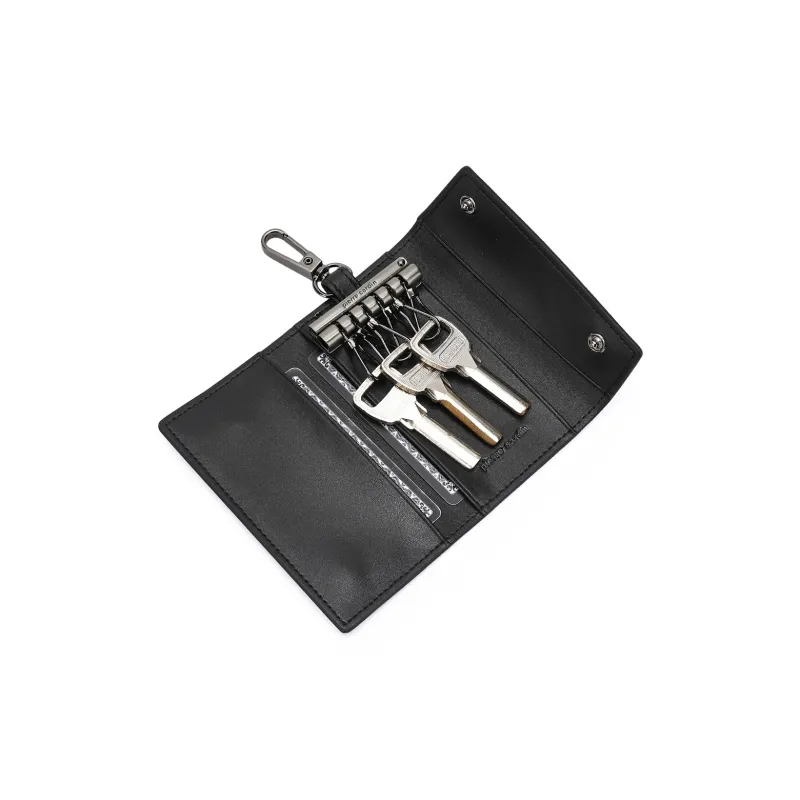 PIERRE CARDIN Fabric Key Pouch Men's Gray-3