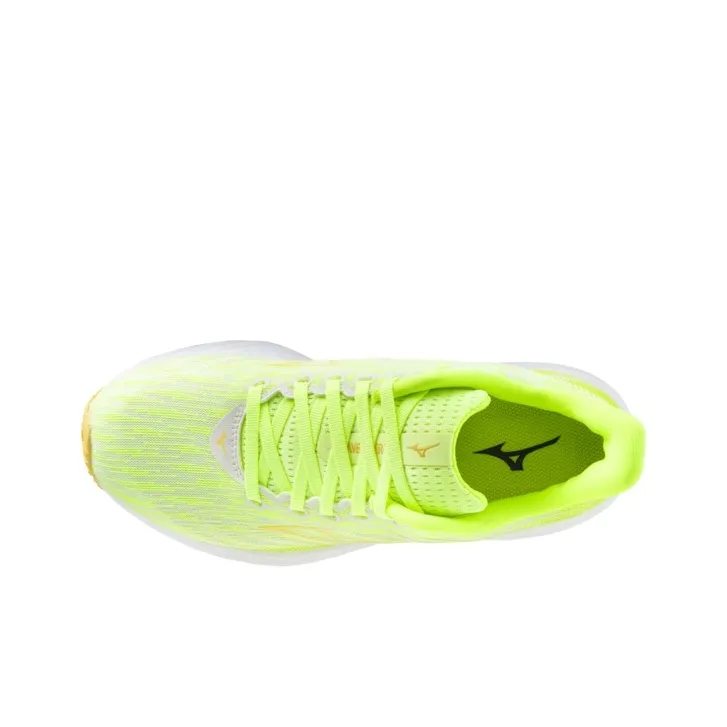 Mizuno Wave Rider 28 Slip Resistant Low Top Running Shoes Women's Yellow-3