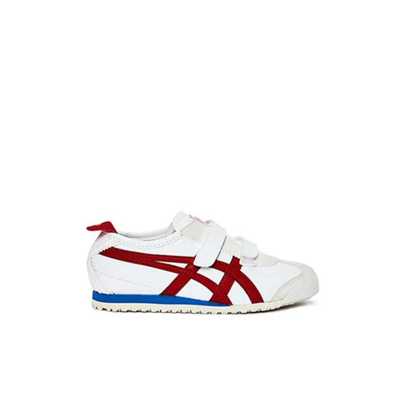 Onitsuka Tiger MEXICO 66 Low-Top Sports Casual Shoes White Red Blue Children Aged 3-7 Years Old-1