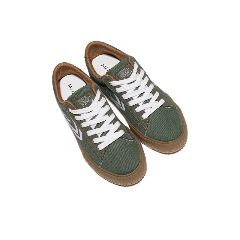 Feiyue Back To School Commute Anti-Slip Wear-Resistant Low-Top Skateboard Shoes Men's Army Green-3