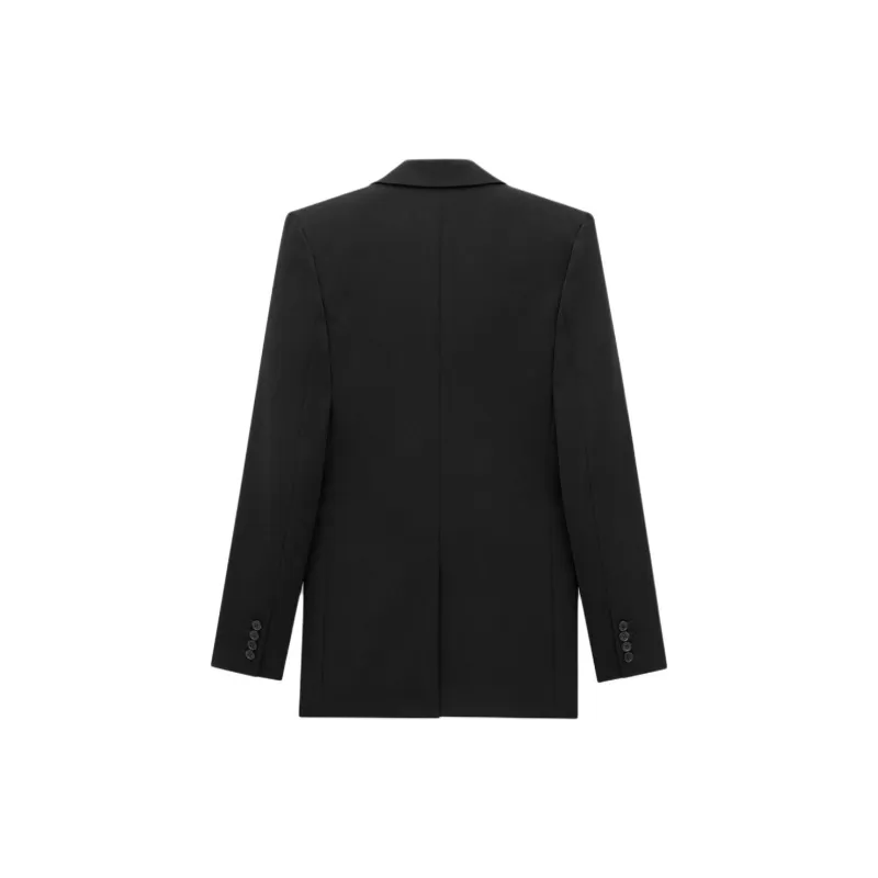 SAINT LAURENT Single Breasted Long Sleeved Jacket-1